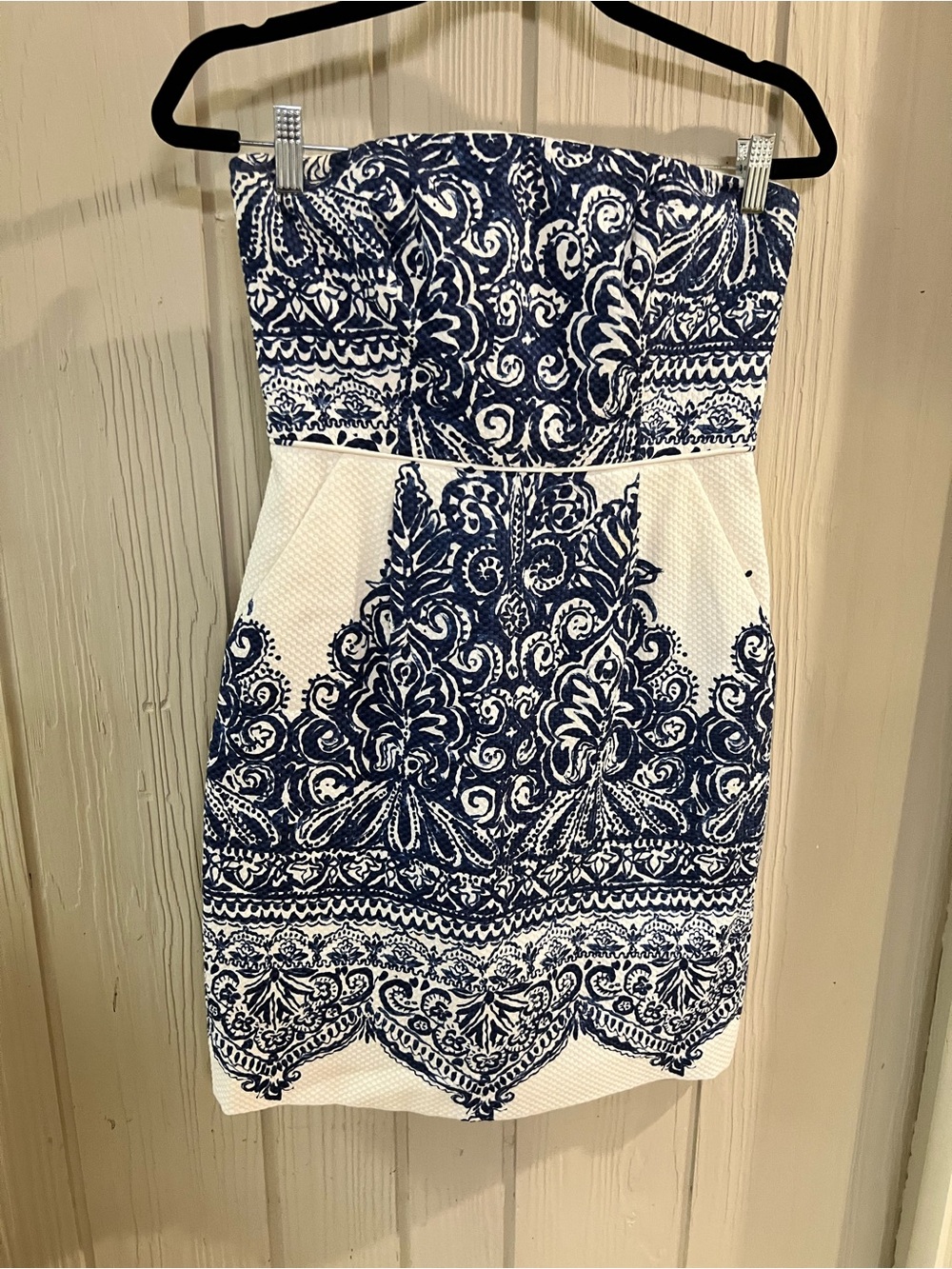JCrew size 4 cotton pique strapless sundress